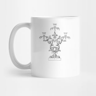 Candle Holder Vintage Patent Drawing Mug